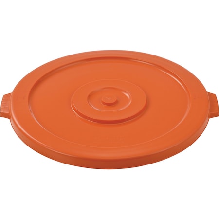 Global Industrial Flat Lid, Orange, Plastic 240463BOR